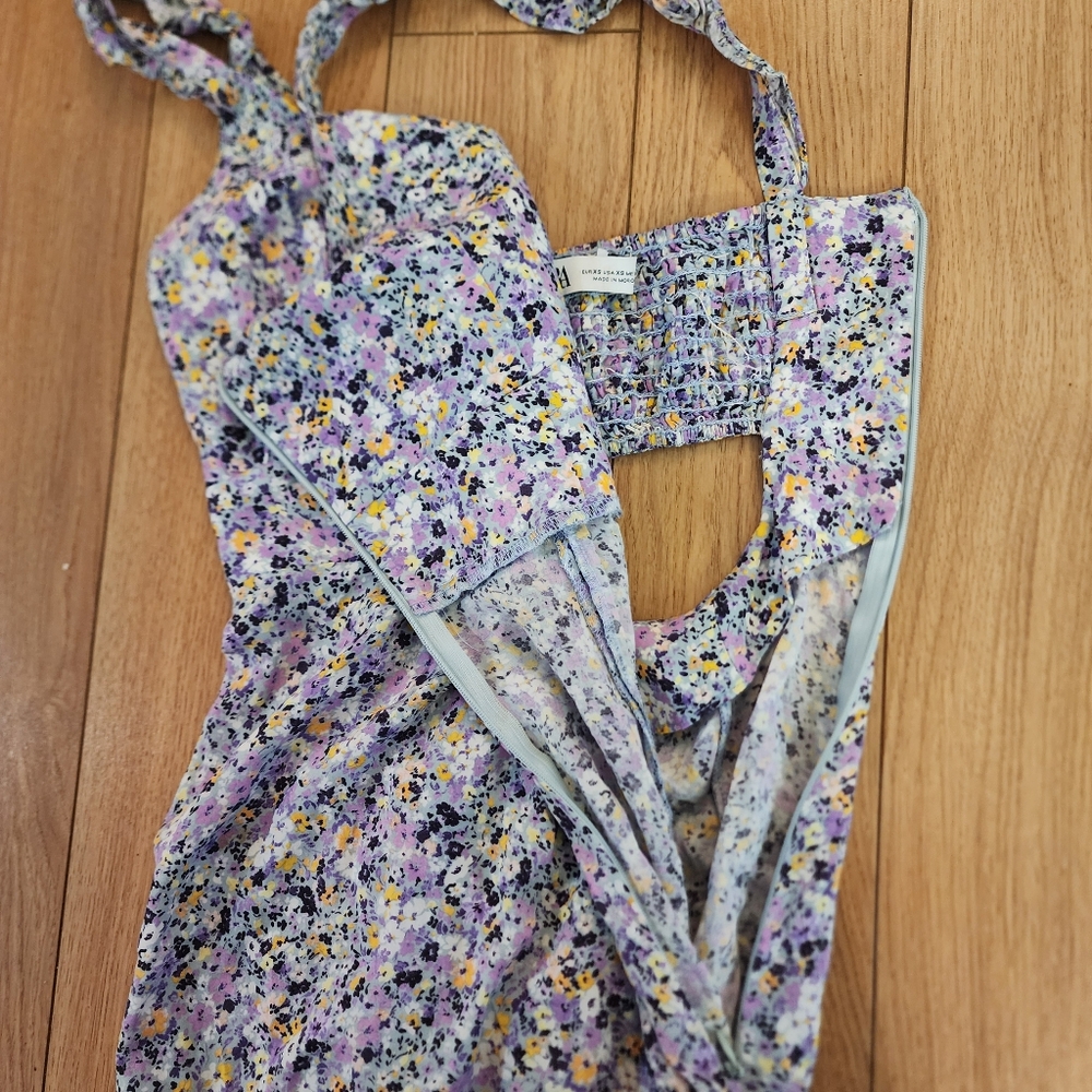 Zara Ditsy Floral Maxi Dress- XS - Picture 8 of 13